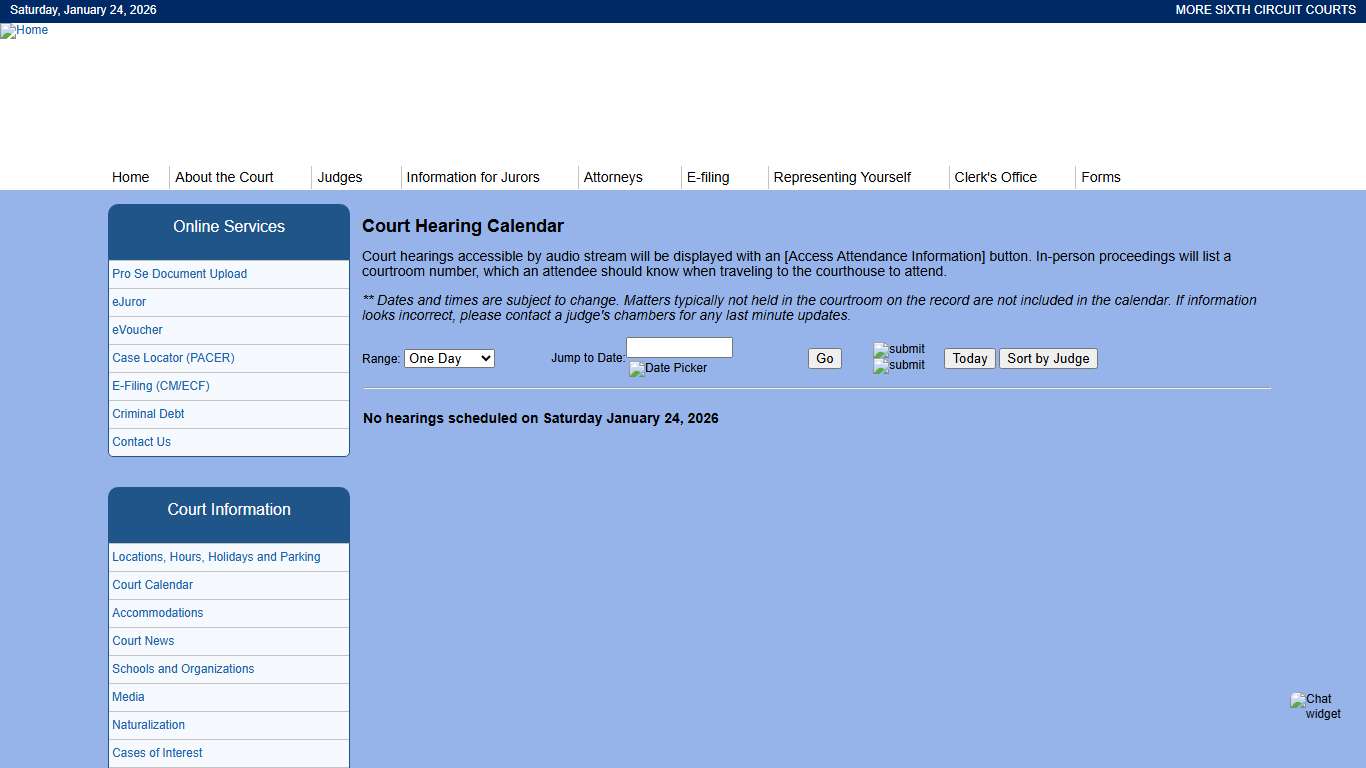 United States District Court -- Eastern Michigan District